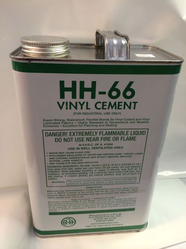 HH-66 Vinyl Cement Glue 1 Gallon Can Clear Color Tarp Repair Vinyl Repair Truck