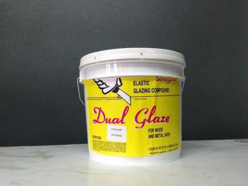 1- 2 Gallon Pail Of Sarco Dual Glaze Window Glazing Putty