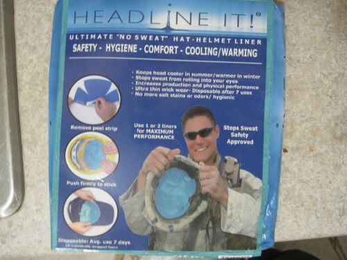 10 pack of hard hat cooling liners. for sale