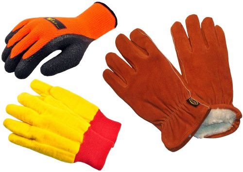 6454l Winter Outdoor I Winter Work Gloves Assortment Styles Large 3 Pair