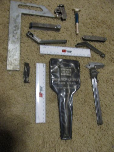K-d tools lot 3 feeler gauges with a globmaster caliper and other items for sale
