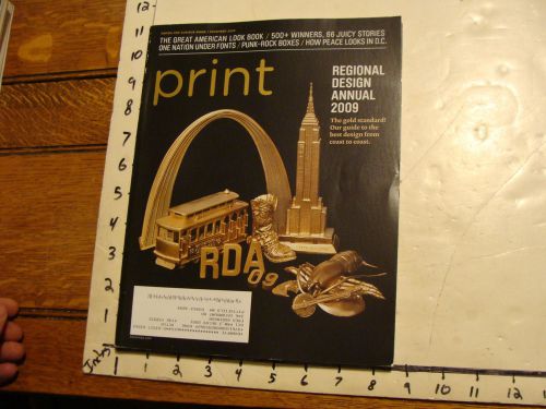 Vintage Magazine: PRINT dec. 2009  Graphic Design, Illustration--AWARDS