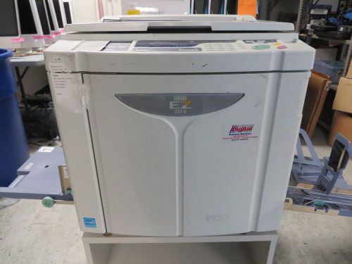 RISO EZ221U Digital Duplicator Low Page Count, Master Stencil &amp; Manual Included