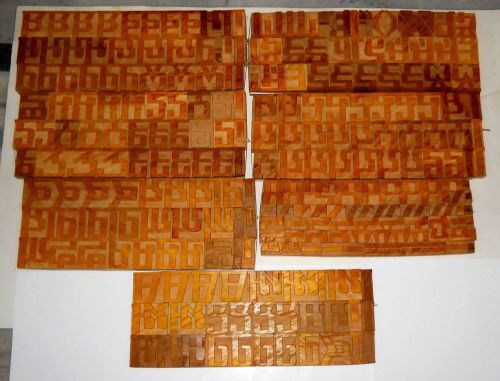 India 257 Vintage Letterpress Wood Type Punjabi Hindi\ Devanagari Non Latin #321