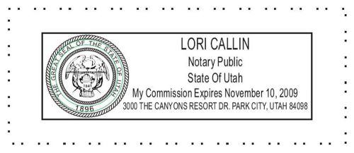 For utah new pre-inked official notary seal rubber stamp office use for sale