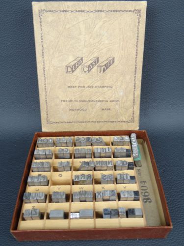 DURA CAST TYPE - One Set - Franklin Manufacturing Corp. Lot B