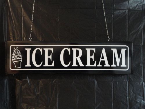 LED Color Changing or Flashing Sign - ICE CREAM 46&#034;x12&#034; over 15 colors- video