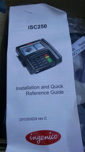 INGENICO ISC250 CREDIT CARD TERMINAL VERSION 3.X 4.3&#034; ISC250-01P2193A NEW