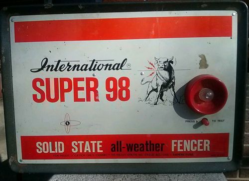 International electric co. Super 98 electric fence charger, not IH, Harvester