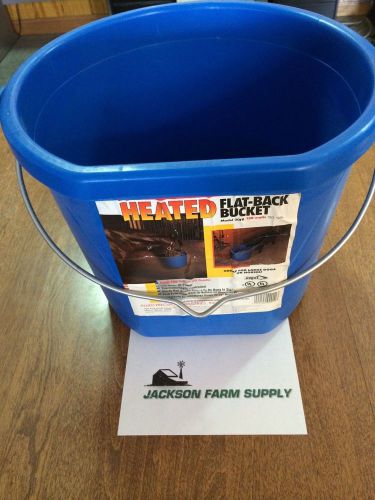 5 gallon heated bucket flat back for sale
