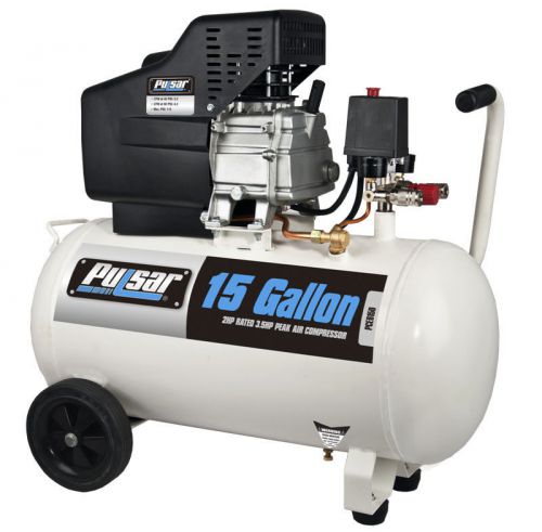Air compressors electro statically painted tank electric unit 15 gallons w wheel for sale