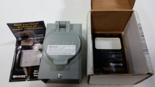 Reliance Controls PB50 50 Amp Generator Power Cord Inlet Box
