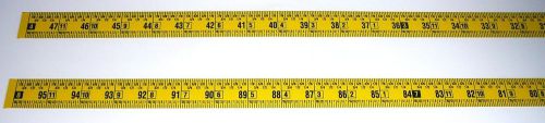 Workbench ruler - adhesive backed - 1&#034; wide x 8 ft long - right - fractional for sale