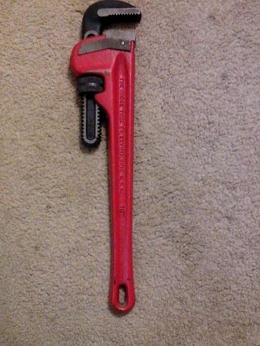 RIDGED 18&#034;cast iron adjustable pipe wrench