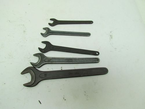DIN 894 Single Open End Metric Wrench 5pc Set 10mm 11mm 13mm 14mm 19mm