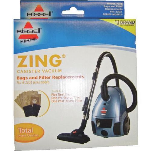 Bissell zing bagged vacuum bag &amp; filter kit-5pk zing bag/filter kit for sale