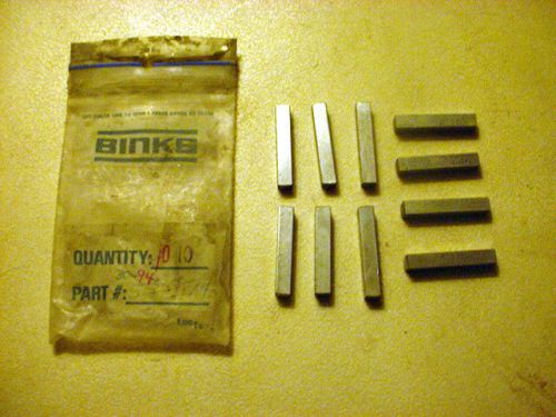 Binks 1/4 in. square keys airless paint sprayer parts no. 55-874 30-94 10 pack