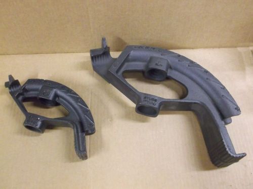 Ideal lot of 2 ductile iron conduit bender heads 74-001 and 74-003 for sale