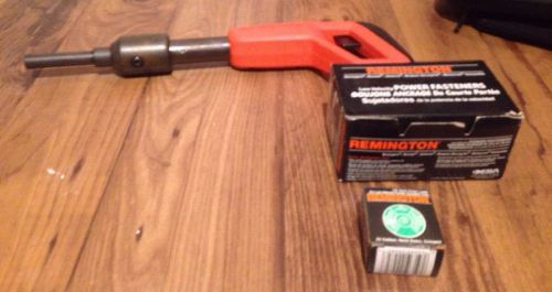 Remington 490 Low Velocity Powder Actuated Tool Gun with Fasteners &amp; Power Loads