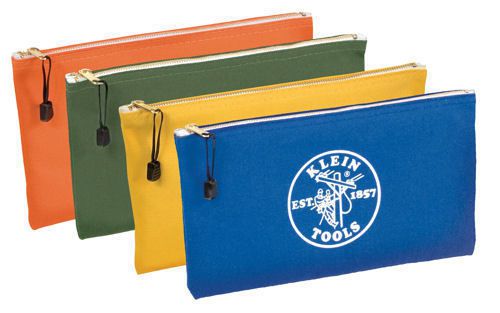 Klein Tools 5140 Canvas Zipper Tool Bags (Set of 4 Colors)