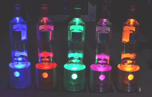 Finlandia 5 color 5 bottle bar glorifier/display