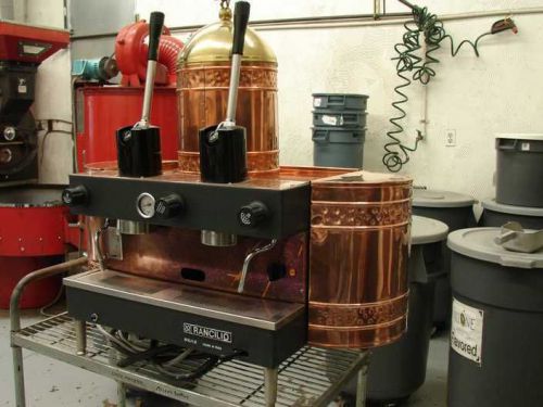 Rancilio S10/LE 2 group lever espresso machine with copper dress up 110V