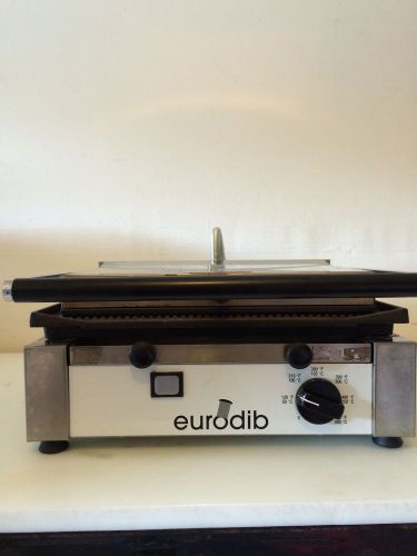 Commercial Panini Grill (Eurodib CORT-R  Grooved Panini Grill)