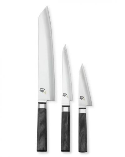 Shun Blue Steel 3-Piece Knife Set  - Williams-Sonoma 428912 knives