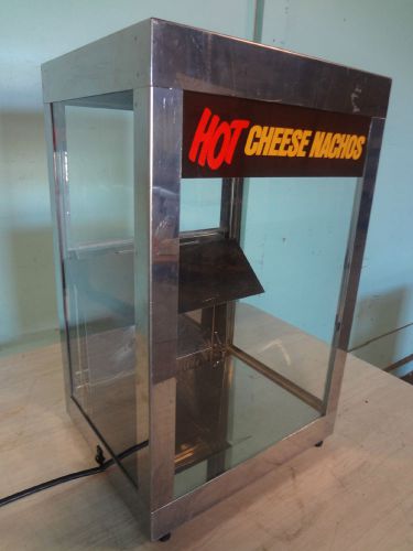 Hd commercial &#034;server&#034; counter top hot nacho cheese merchandiser/display case for sale
