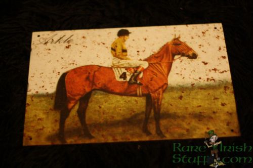 Arkle irish horse racing legend used metal pub sign for sale