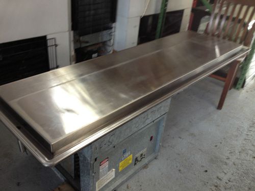 Atlas metal industries wf-5 electric drop in iced salad bar frost top- 71in wide for sale