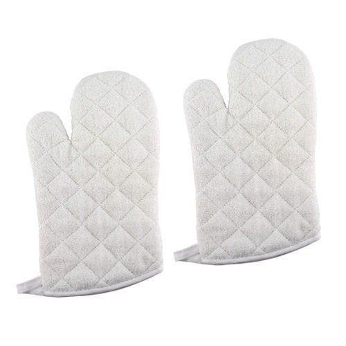 NEW New Star 32123 Terry Cloth Oven Mitts/Gloves  13-Inch  Set of 2