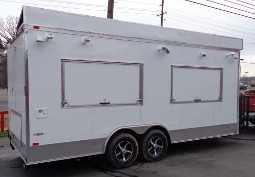 Concession trailer 8.5&#039;x20&#039; white - catering vending event food for sale