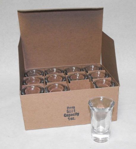 Libbey 5031 1oz. Fluted Shot Glass Shooter CASE/12 Free Ship