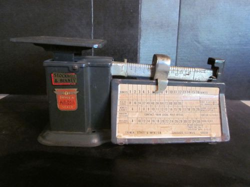 Vtg 1971 Stockwell &amp; Binney Air Mail Accuracy Triner Scale Made In USA Works