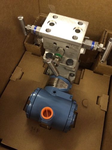 Rosemount 3051 Pressure Transmitter With 0304 Manifold &amp; O Ring Kit New In Box