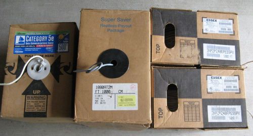 Lot of 4 boxes - communication cable - wire for sale