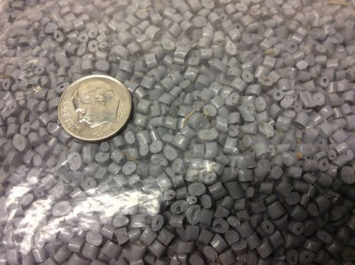 Lot of 14 lbs Gray Color Plastic Pellets      (W-71)