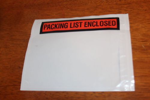 100 ct Packing List Enclosed Envelopes - 4 1/2 X 5 1/2 Slip Pouch