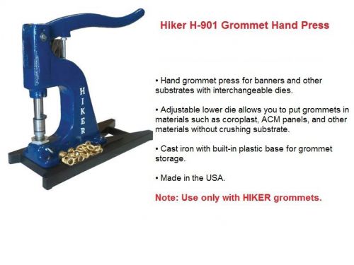Hiker h-901 #2 die grommet hand press sign vinyl graphic banner eyelet for sale