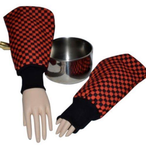 NEW Chef Cuffs Potholder  Red and Black Checkered