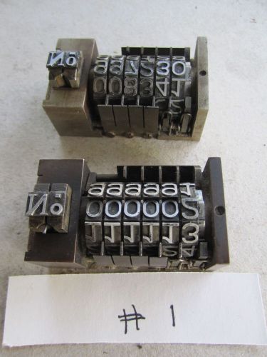 2 Letterpress Numbering Machines Atlantic