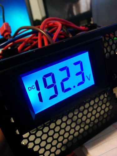 3 1/2 200V Blue LCD Digital Panel Voltmeter DC 0-199.9V