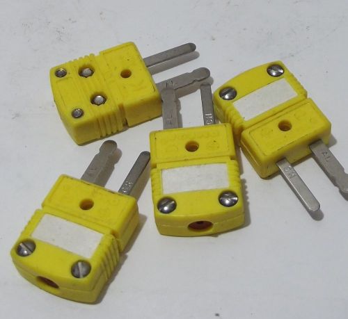 4 New Omega Mini Type K Thermocouple Connector Jack  FREE SHIPPING