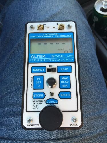 Altek 422 14-Type Universal Thermocouple Calibrator With Adapter No Reserve