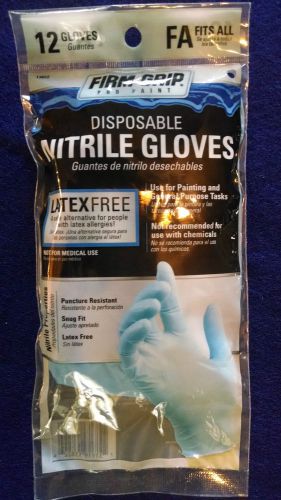 6 PAIR DISPOSABLE NITRILE GLOVES LATEX FREE, SNUG FIT, PAINTING COVERS, FITS ALL