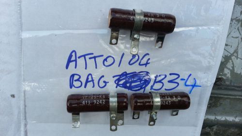 Clarostat resistor vp-25-ka 3 ohms for sale