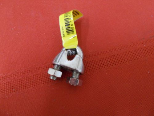 Stanley national hardware n830-314 4230bc 1/4&#034; wire cable clamp stainless steel for sale