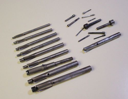 LOT of 10 VINTAGE USA MACHINIST HSS COUNTERBORE and 20 asstd. PILOTS
