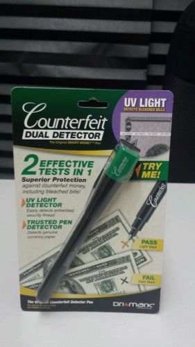 Dri Mark Counterfeit Money Dual Detector UV Light Pen NEW